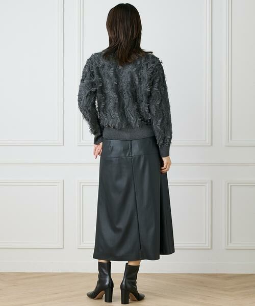 INED / イネド カーディガン・ボレロ | 《大きいサイズ》フリンジVネックカーディガン | 詳細7