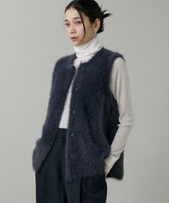 INED / イネド ベスト | フェザーヤーンニットジレ