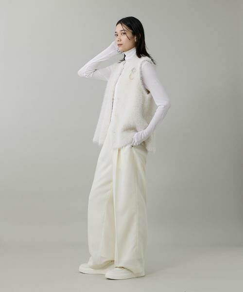 INED / イネド ベスト | フェザーヤーンニットジレ | 詳細3