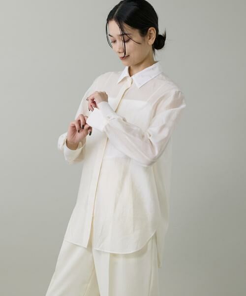 INED / イネド シャツ・ブラウス | ラメドットブラウス | 詳細10