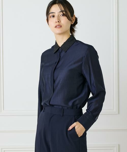 INED / イネド シャツ・ブラウス | ラメドットブラウス | 詳細6