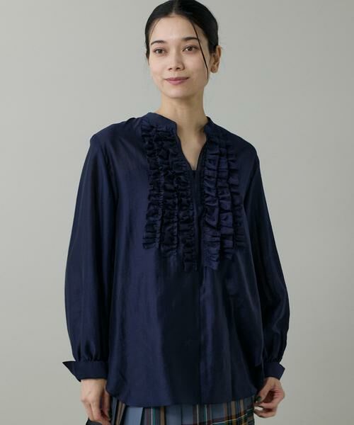 INED / イネド シャツ・ブラウス | 《大きいサイズ》ラッフルブラウス | 詳細10