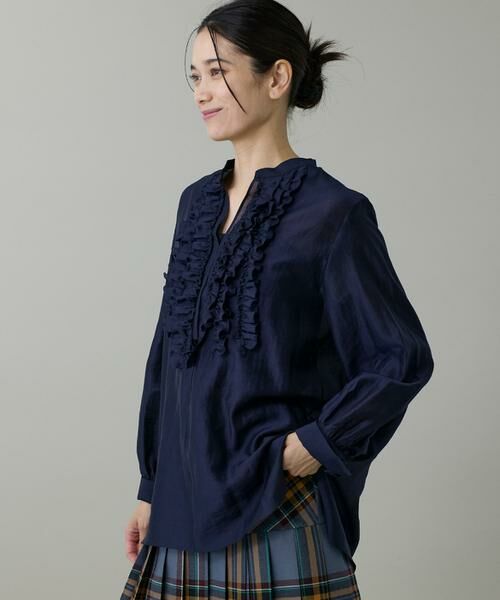 INED / イネド シャツ・ブラウス | 《大きいサイズ》ラッフルブラウス | 詳細11