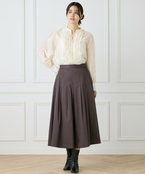 INED / イネド シャツ・ブラウス | 《大きいサイズ》ラッフルブラウス | 詳細8