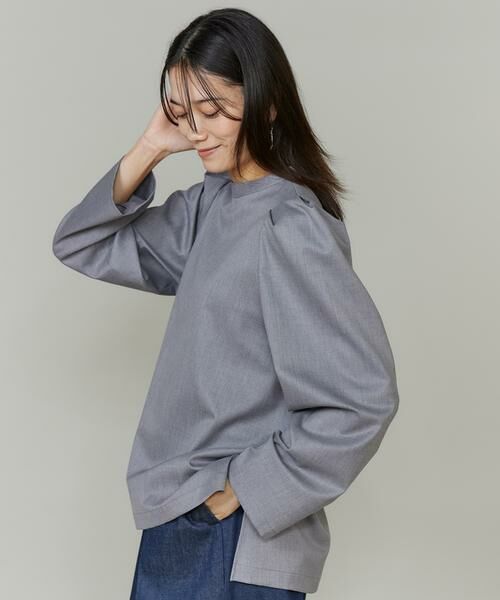 INED / イネド シャツ・ブラウス | 《大きいサイズ》盛り袖ブラウス《三尋木奈保コラボ・Oggi12月号掲載》 | 詳細3