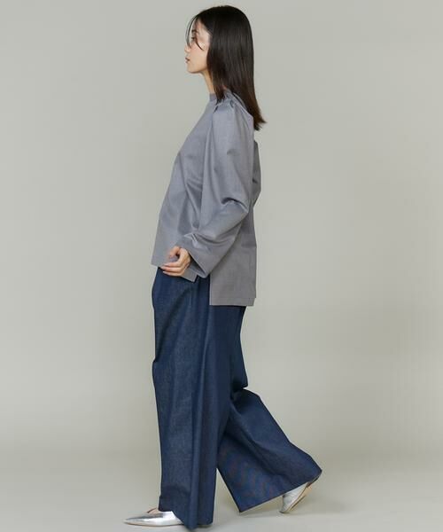 INED / イネド シャツ・ブラウス | 《大きいサイズ》盛り袖ブラウス《三尋木奈保コラボ・Oggi12月号掲載》 | 詳細6