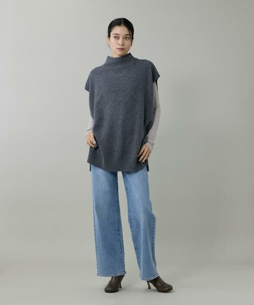 INED / イネド マフラー・ショール・スヌード・ストール | 2WAYハイネックニットジレ | 詳細8