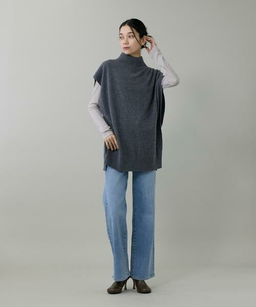 INED / イネド マフラー・ショール・スヌード・ストール | 2WAYハイネックニットジレ | 詳細9