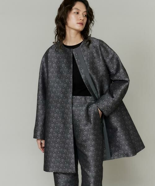 INED / イネド その他アウター | ノーカラーAラインコート | 詳細1