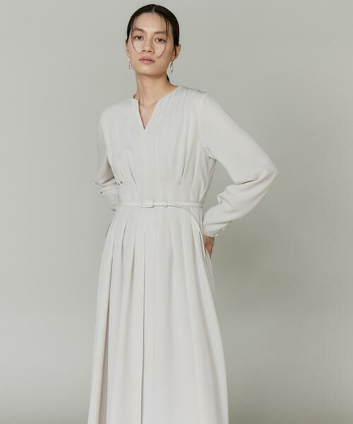 INED / イネド ミニ丈・ひざ丈ワンピース | ピンタックデザインワンピース | 詳細1