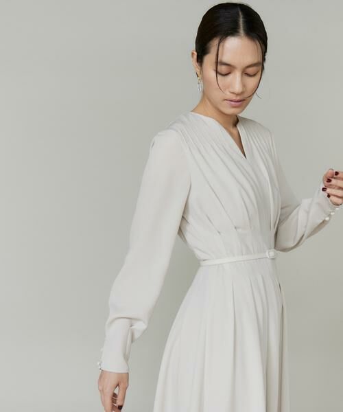 INED / イネド ミニ丈・ひざ丈ワンピース | ピンタックデザインワンピース | 詳細10