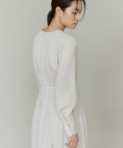 INED / イネド ミニ丈・ひざ丈ワンピース | ピンタックデザインワンピース | 詳細11