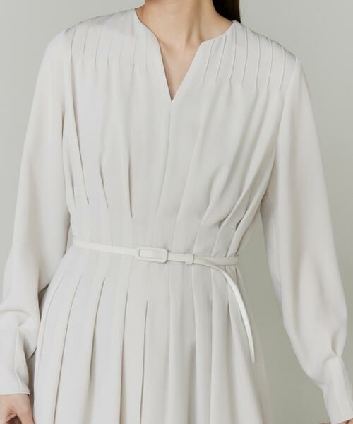 INED / イネド ミニ丈・ひざ丈ワンピース | ピンタックデザインワンピース | 詳細13