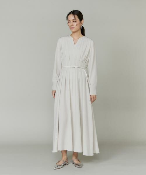 INED / イネド ミニ丈・ひざ丈ワンピース | ピンタックデザインワンピース | 詳細2