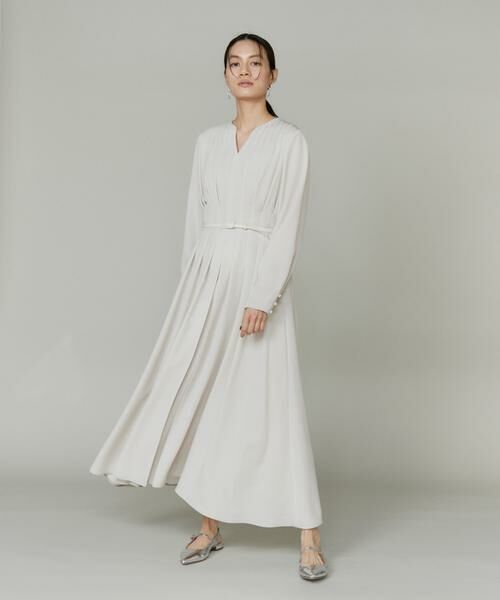 INED / イネド ミニ丈・ひざ丈ワンピース | ピンタックデザインワンピース | 詳細3