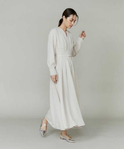 INED / イネド ミニ丈・ひざ丈ワンピース | ピンタックデザインワンピース | 詳細4