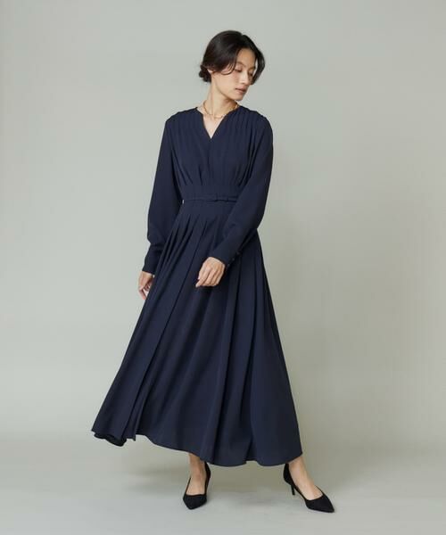 INED / イネド ミニ丈・ひざ丈ワンピース | ピンタックデザインワンピース | 詳細6