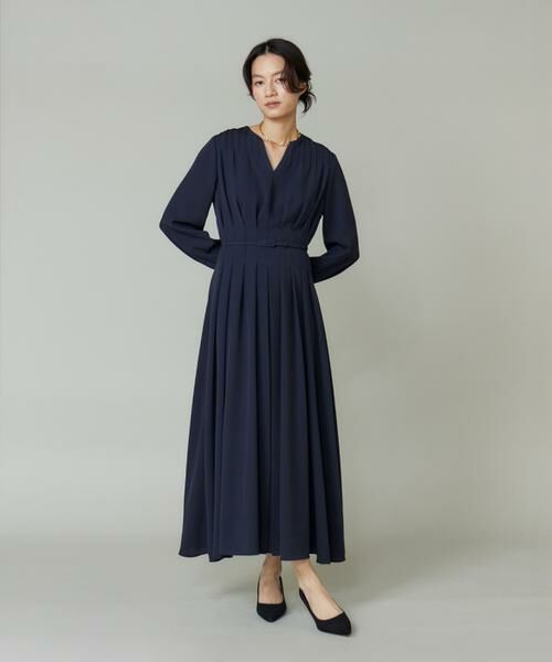 INED / イネド ミニ丈・ひざ丈ワンピース | ピンタックデザインワンピース | 詳細7