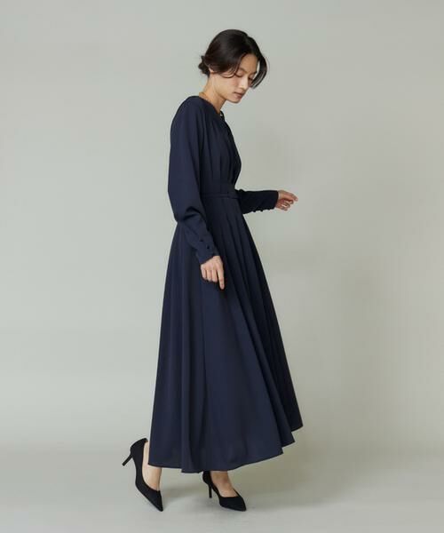 INED / イネド ミニ丈・ひざ丈ワンピース | ピンタックデザインワンピース | 詳細8