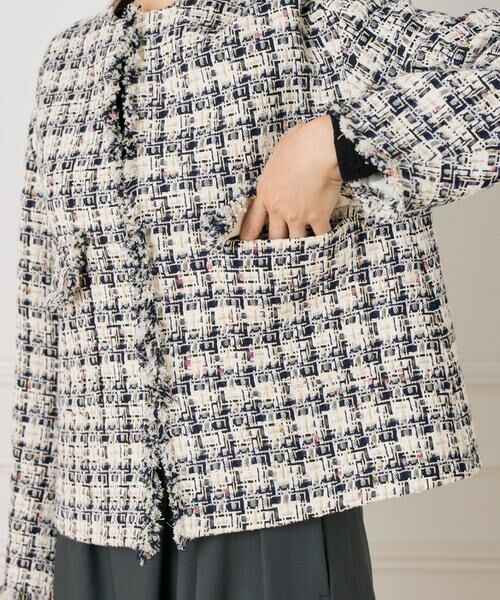 INED / イネド その他アウター | LINTONノーカラージャケット | 詳細12