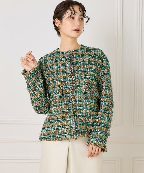 INED / イネド その他アウター | LINTONノーカラージャケット | 詳細6