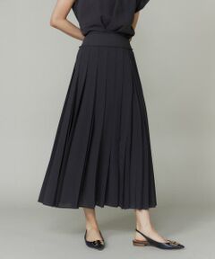 INED / イネド ミニ・ひざ丈スカート | アシンメトリープリーツスカート　