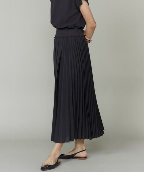 INED / イネド ミニ・ひざ丈スカート | アシンメトリープリーツスカート　 | 詳細10