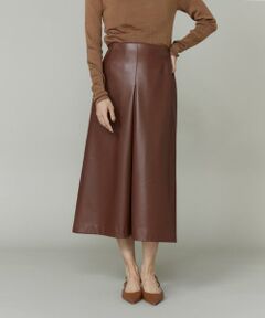 INED / イネド ミニ・ひざ丈スカート | フェイクレザースカート