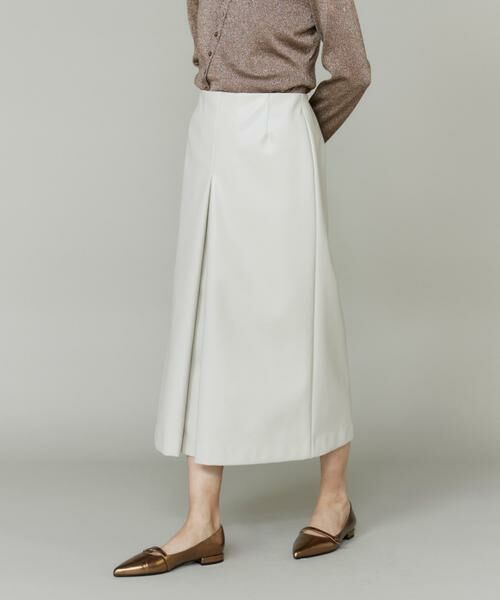 INED / イネド ミニ・ひざ丈スカート | フェイクレザースカート | 詳細14