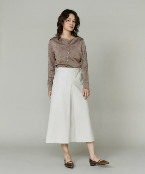 INED / イネド ミニ・ひざ丈スカート | フェイクレザースカート | 詳細3