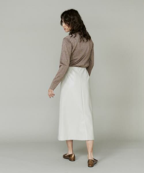 INED / イネド ミニ・ひざ丈スカート | フェイクレザースカート | 詳細5