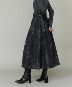 INED / イネド ミニ・ひざ丈スカート | ジャガードタックスカート　