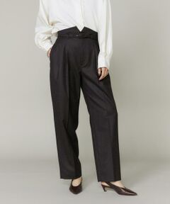 INED / イネド スラックス・ドレスパンツ | ハイウエストベルト付きパンツ