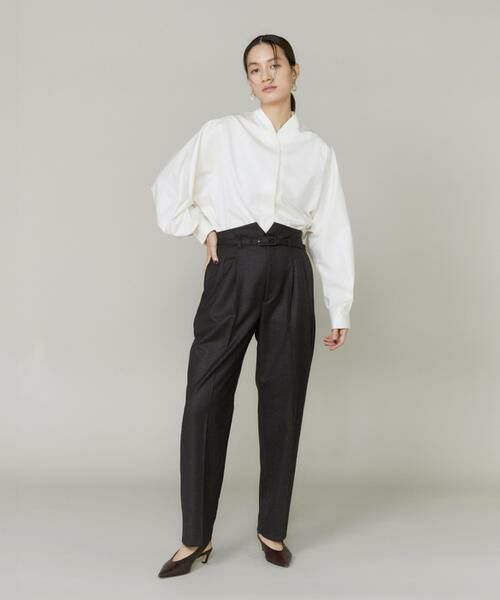 INED / イネド スラックス・ドレスパンツ | ハイウエストベルト付きパンツ | 詳細3
