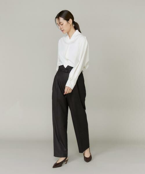 INED / イネド スラックス・ドレスパンツ | ハイウエストベルト付きパンツ | 詳細4