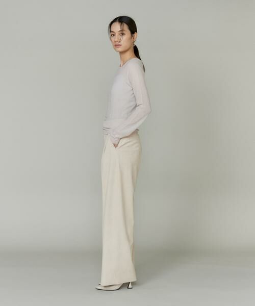 INED / イネド その他パンツ | フェイクスエードタックワイドパンツ | 詳細11