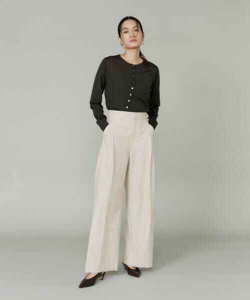 INED / イネド その他パンツ | フェイクスエードタックワイドパンツ | 詳細7