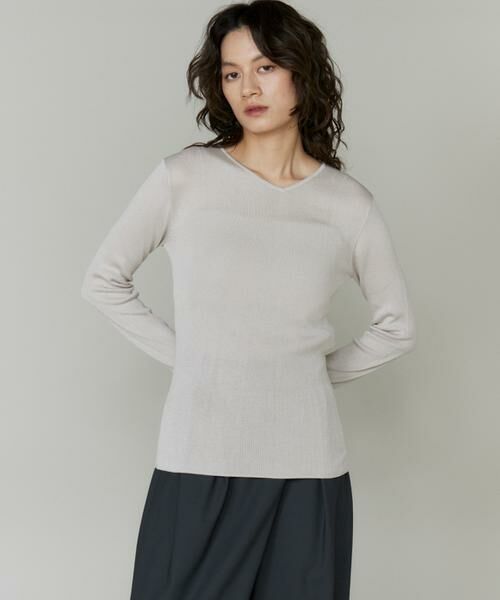 INED / イネド ニット・セーター | シルクリブプルオーバー | 詳細1