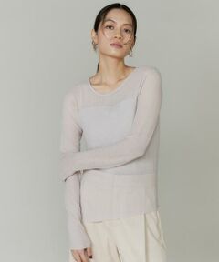 INED / イネド ニット・セーター | シアーギャザープルオーバー