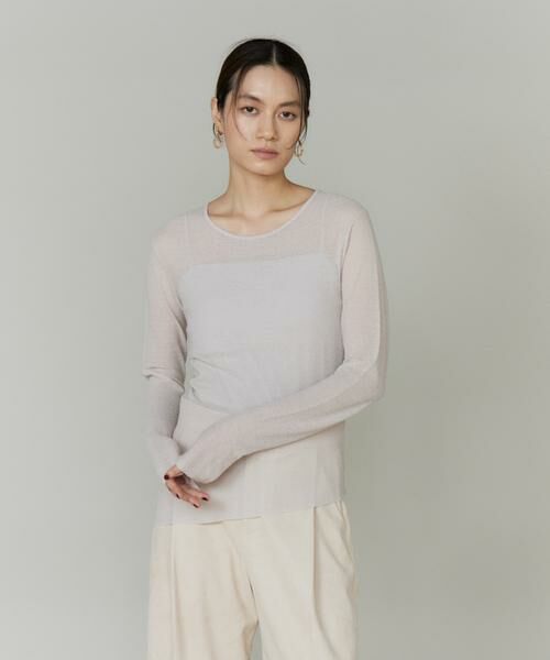 INED / イネド ニット・セーター | シアーギャザープルオーバー | 詳細10