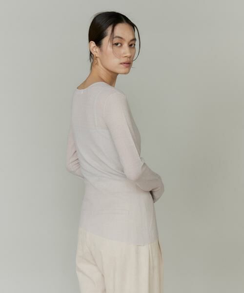 INED / イネド ニット・セーター | シアーギャザープルオーバー | 詳細11