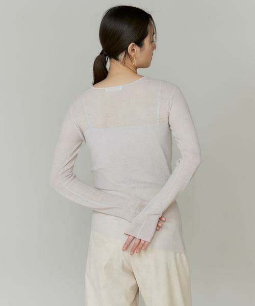 INED / イネド ニット・セーター | シアーギャザープルオーバー | 詳細12