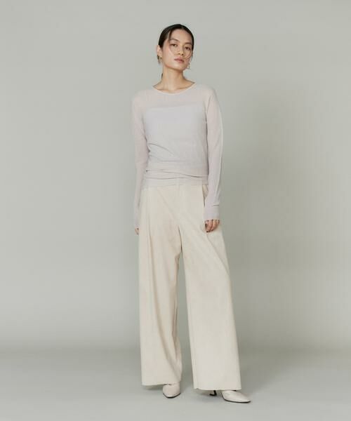 INED / イネド ニット・セーター | シアーギャザープルオーバー | 詳細7