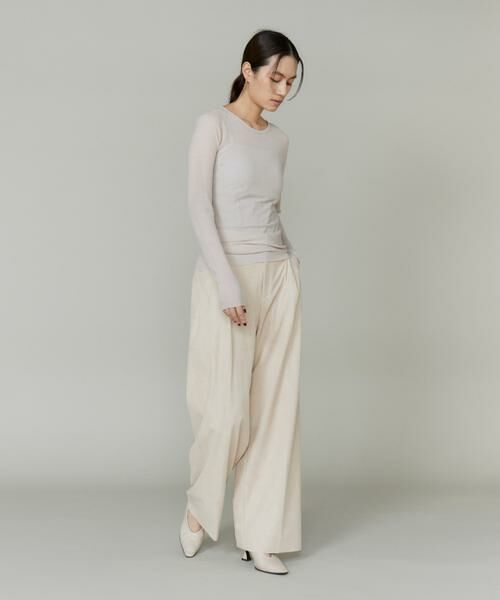 INED / イネド ニット・セーター | シアーギャザープルオーバー | 詳細8