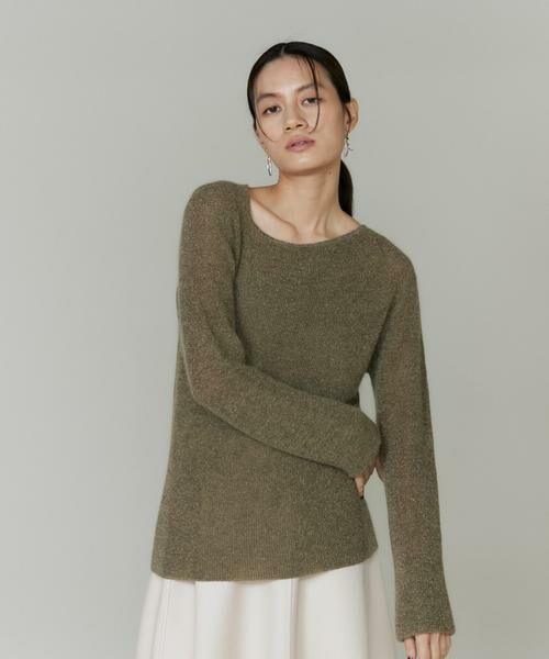 INED / イネド ニット・セーター | シアーモヘアラメプルオーバ | 詳細8