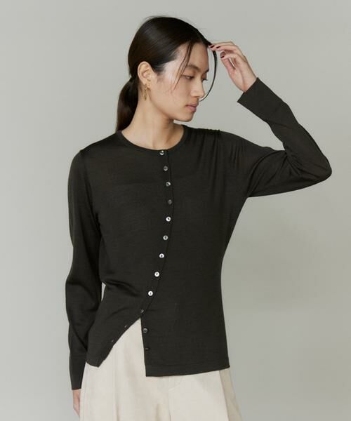 INED / イネド カーディガン・ボレロ | アシンメトリーカーディガン | 詳細1