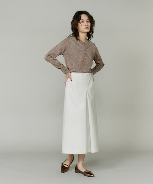 INED / イネド カーディガン・ボレロ | アシンメトリーラメカーディガン | 詳細2