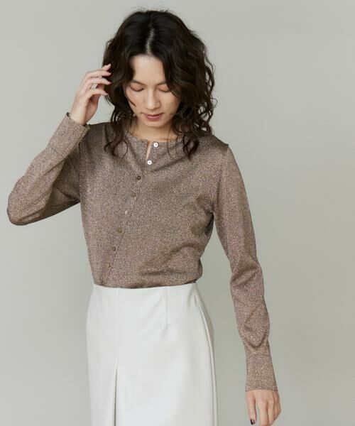 INED / イネド カーディガン・ボレロ | アシンメトリーラメカーディガン | 詳細7