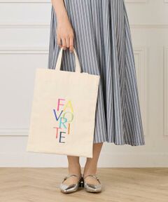 INED / イネド トートバッグ | 《RAINBOW COLLECTION》刺繍ロゴキャンバストート