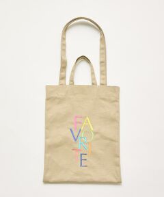 INED / イネド トートバッグ | 《RAINBOW COLLECTION》刺繍ロゴキャンバストート